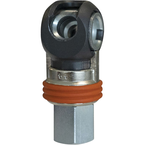 Raccord industriel rapide basculant TOPQUIK SC, Acier nickel&eacute;, 3/8", NPT femelle, 360 PSI Brunswick Fyr & Safety