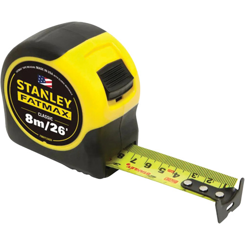 Ruban &agrave; mesurer FATMAX, 1-1/4" x 26'/8 m, Marques de goujon Imp&eacute;rial & m&eacute;trique Brunswick Fyr & Safety