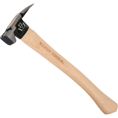 Marteau &agrave; panne fendue droite &agrave; face meul&eacute;e, 22 oz, Prise en Bois, 16-1/10" lo Brunswick Fyr & Safety