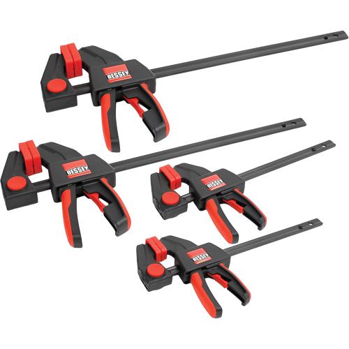 Ensemble de serre-joints &agrave; g&acirc;chette, moyen et grand formats (4 pi&egrave;ces), 12" (304,8 mm)/6" (152,4 mm) Brunswick Fyr & Safety