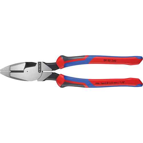 Pince pour monteurs de lignes &agrave; levier d&eacute;multipli&eacute;, t&ecirc;te type Nouvelle-Angleterre avec poign&eacute;e KNIPEXTEND Brunswick Fyr & Safety