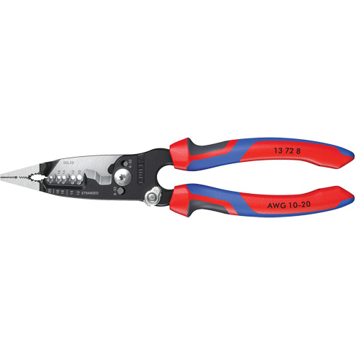 Pince &agrave; d&eacute;nuder forg&eacute;e avec poign&eacute;e KNIPEXTEND, 8" lo, 10 - 20 AWG Brunswick Fyr & Safety
