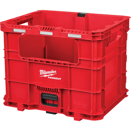 PACKOUT XL Crate, 15-3/4" x 18-5/8" x 15", Black/Red Brunswick Fyr & Safety