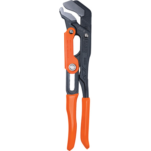 Quick-Adjust S-Jaw Pipe Wrench, 2" Jaw Capacity, 16-3/5" Long, Powder Coated Finish, Dipped Handle Brunswick Fyr & Safety