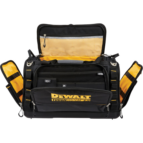Sac &agrave; outils de chantier ToughSystem 2.0 r&eacute;sistant &agrave; la salet&eacute;, 1680 Denier, 50 pochettes, Noir/Jaune Brunswick Fyr & Safety
