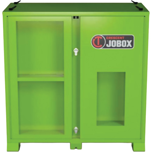 Armoire de rangement d'&eacute;PI sur place, Acier, Vert lime haute visibilit&eacute; Brunswick Fyr & Safety