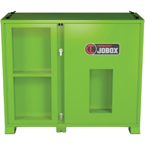 Armoire de rangement d'&eacute;PI sur place, Acier, Vert lime haute visibilit&eacute; Brunswick Fyr & Safety