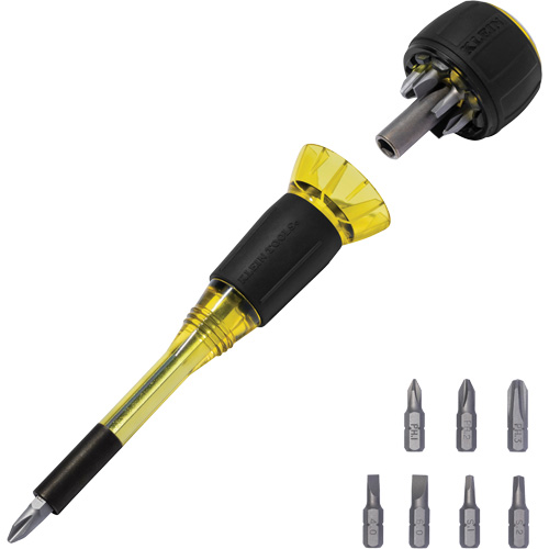 Tournevis 8-en-1 Tru-Grip avec raccourci, 6-57/100" lo, Prise Plastique Brunswick Fyr & Safety
