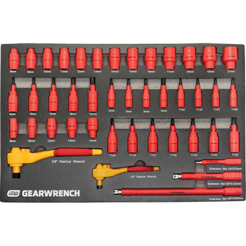 VDE Insulated Tool Set, 1000 V, 72 Pcs Brunswick Fyr & Safety