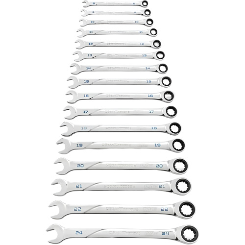Jeu de cl&eacute;s 120XP Universal Spline XL, Combinaison &agrave; cliquet, 16 morceaux, M&eacute;trique Brunswick Fyr & Safety