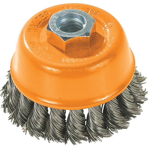 Wire Cup Brush, 3" Dia. x 5/8"-11 Arbor Brunswick Fyr & Safety