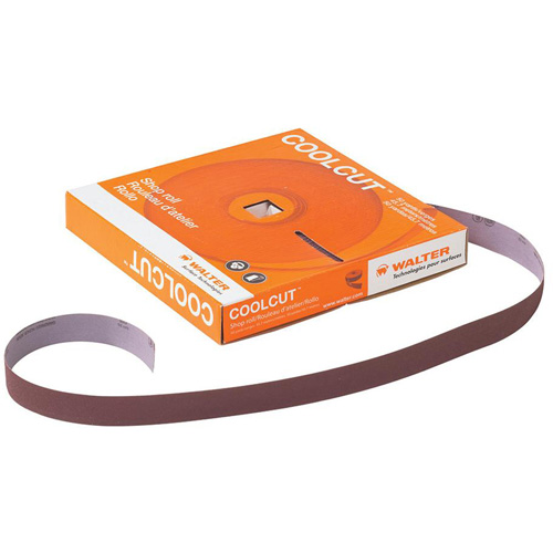 Papier abrasif manuel Coolcut, Oxyde d'aluminium, 1-1/2" la x 150' lo, Grain P60 Brunswick Fyr & Safety