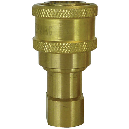 Hydraulic Quick Coupler - Brass Manual Coupler, Brass/Stainless Steel Brunswick Fyr & Safety