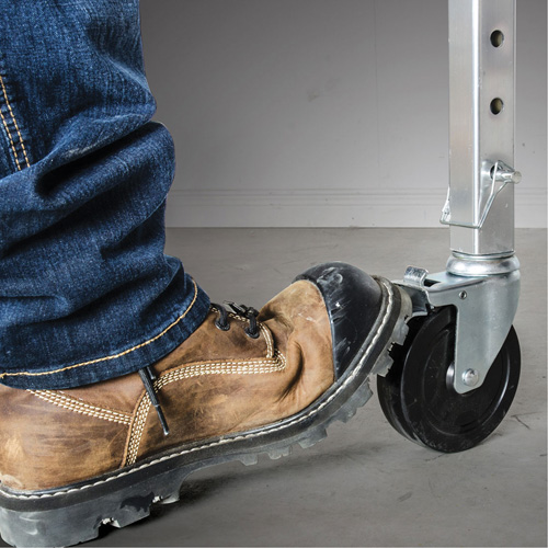 Mobile Work Scaffolding - Maxi Square Scaffolding, Aluminum Frame, 74" D x 75" H Brunswick Fyr & Safety