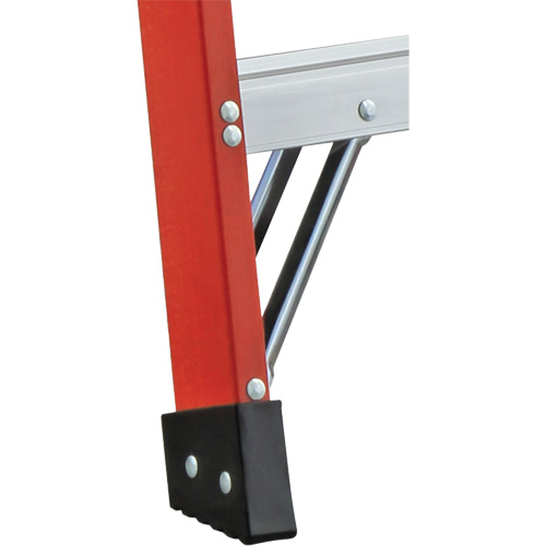 6600 AA Series Industrial Extra Heavy-Duty 2-Way Stepladders, Fibreglass, 375 lbs. Capacity, 4' Brunswick Fyr & Safety
