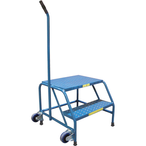 Tilt-N-Roll Step Stands, 2 Step(s), 24" L x 29" W x 19" H, 300 lbs. Capacity Brunswick Fyr & Safety