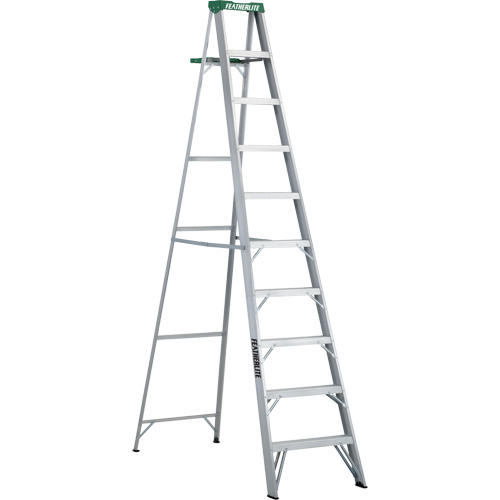 Commercial Duty Stepladders (2400 Series), 10', Aluminum, 225 lbs. Capacity, Type 2 Brunswick Fyr & Safety