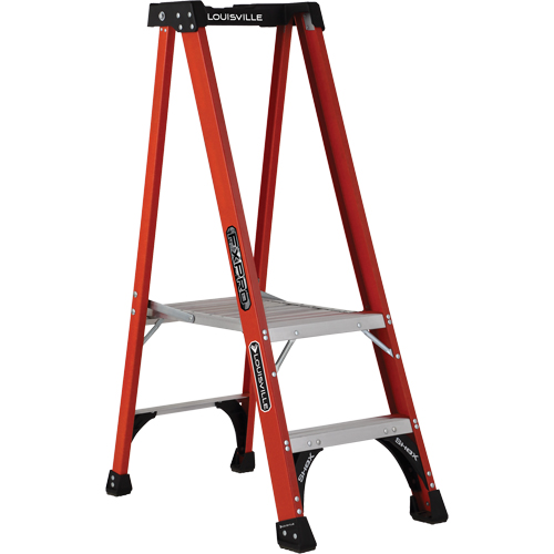 Industrial Extra Heavy-Duty Pro Platform Stepladders (FXP1800 Series), 2', 375 lbs. Cap. Brunswick Fyr & Safety