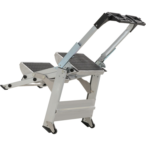 &eacute;chelle escabeau avec roues pivotantes, 2 marches, 23" x 21" x Hauteur 34,50" Brunswick Fyr & Safety