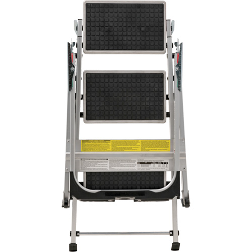 &eacute;chelle escabeau avec roues pivotantes, 3 marches, 34" x 22" x Hauteur 50,75" Brunswick Fyr & Safety