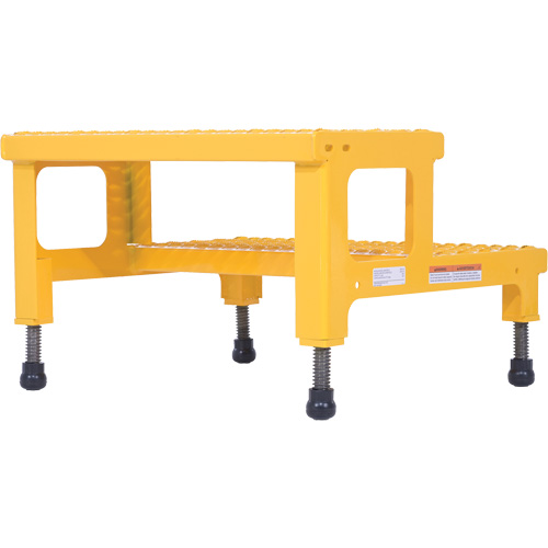 Adjustable Step-Mate Stand, 2 Step(s), 23-13/16" W x 22-7/8" L x 15-1/4" H, 500 lbs. Capacity Brunswick Fyr & Safety