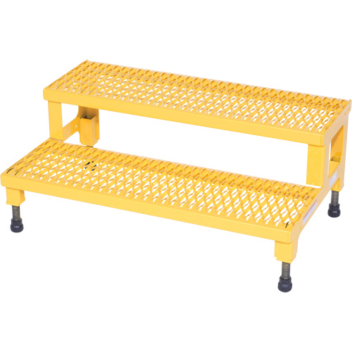 Adjustable Step-Mate Stand, 2 Step(s), 36-3/16" W x 22-7/8" L x 15-1/4" H, 500 lbs. Capacity Brunswick Fyr & Safety