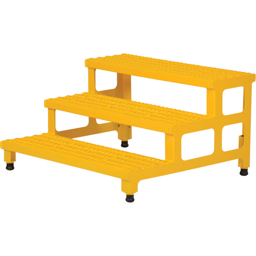 Adjustable Step-Mate Stand, 3 Step(s), 36-3/16" W x 33-7/8" L x 22-1/4" H, 500 lbs. Capacity Brunswick Fyr & Safety