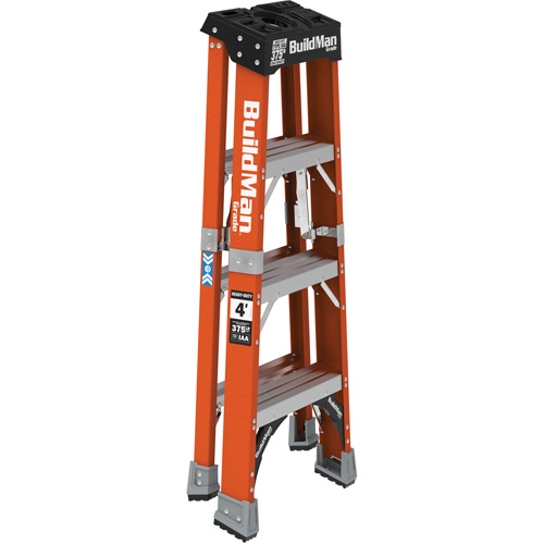 Escabeau, 4', Fibre de verre, Capacit&eacute; 375 lb, Type 1AA Brunswick Fyr & Safety
