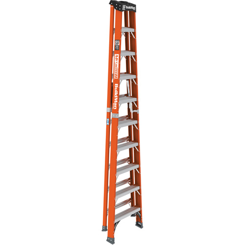 Escabeau, 10', Fibre de verre, Capacit&eacute; 375 lb, Type 1AA Brunswick Fyr & Safety
