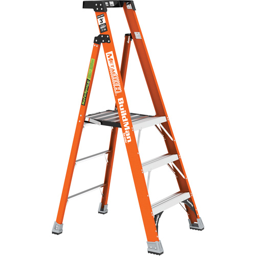 Safespace Platform Step Ladder, 3', 300 lbs. Cap. Brunswick Fyr & Safety