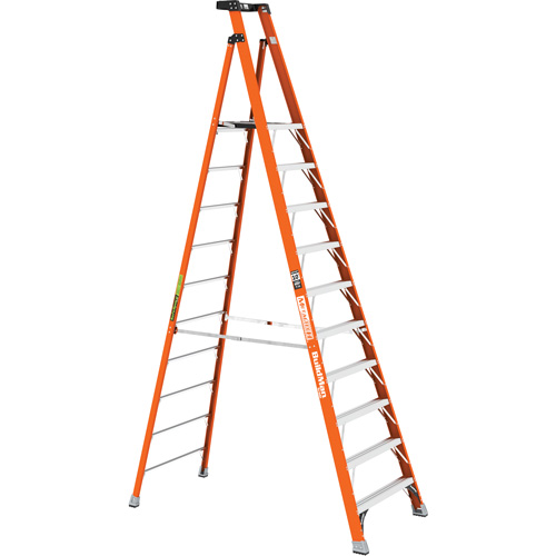 Safespace Platform Step Ladder, 10', 300 lbs. Cap. Brunswick Fyr & Safety