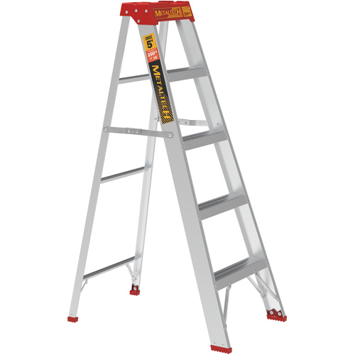 Step Ladder, 5', Aluminum, 200 lbs. Capacity, Type 3 Brunswick Fyr & Safety
