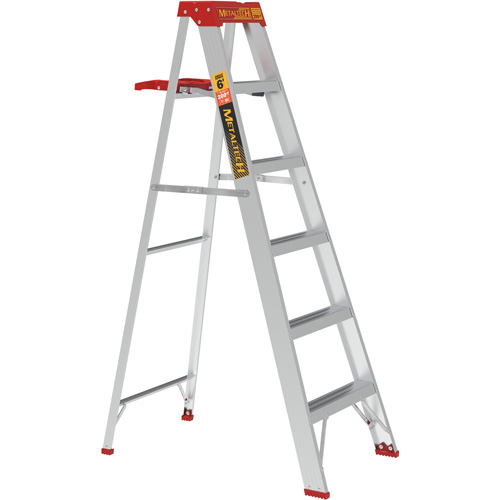 Step Ladder with Paint Tray, 6', Aluminum, 200 lbs. Capacity, Type 3 Brunswick Fyr & Safety