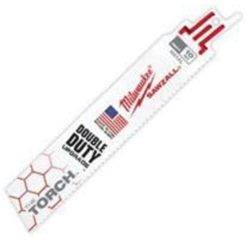 The Torch Sawzall&reg; Blade, Bi-Metal, 10 TPI, 6" L x 1" W Brunswick Fyr & Safety