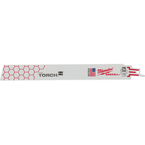 Lames The Torch Sawzall, Bim&eacute;tal, 10 Dents par pouce, 9" lo x 1" la Brunswick Fyr & Safety