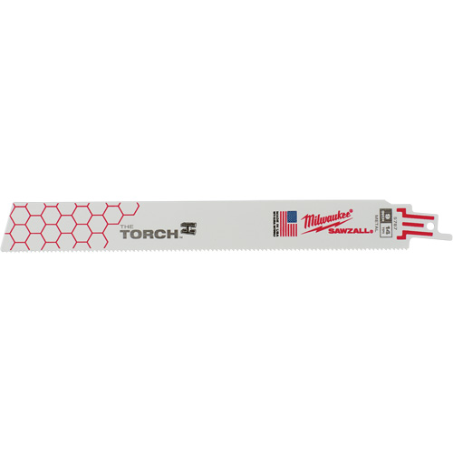 The Torch Sawzall&reg; Blades, Bi-Metal, 14 TPI, 9" L x 1" W Brunswick Fyr & Safety