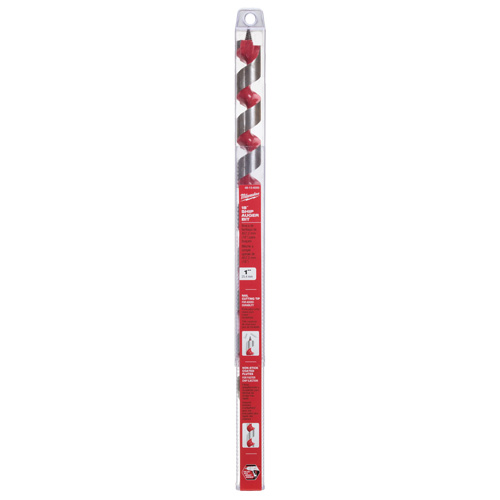 Longue m&egrave;che h&eacute;licoidale pour perceuse, Diam&egrave;tre de 1", Cannelure 15", Tige 7/16" hexagonal Brunswick Fyr & Safety