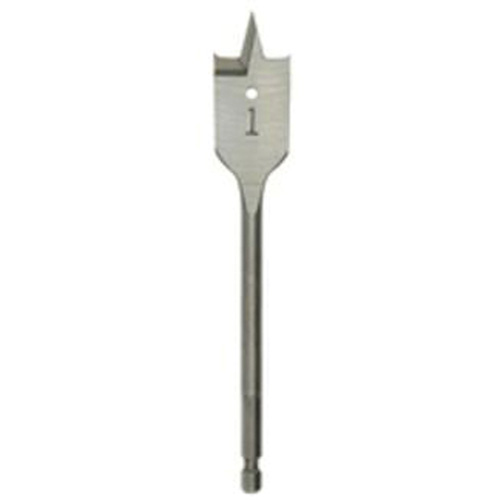 Flat Boring Bit, 7/16" Diameter, 1/4" Hex Shank, 6" Length Brunswick Fyr & Safety