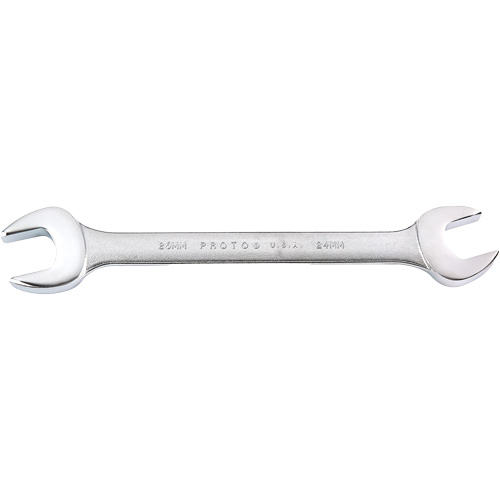 Open-End Wrench, 24 mm x 26 mm, Satin Brunswick Fyr & Safety