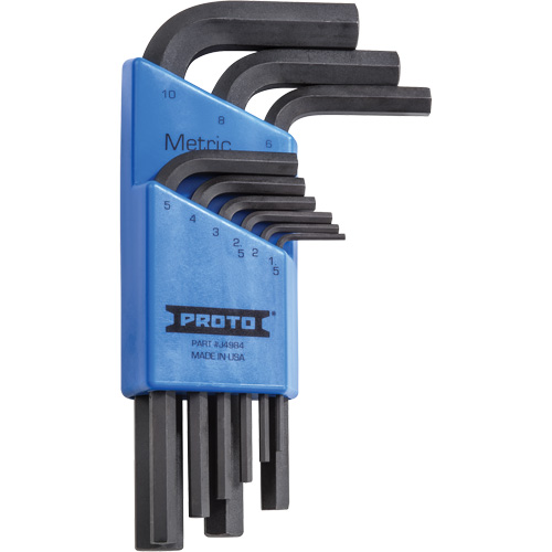 Short-Arm Hex Key Set, 9 Pcs., Metric Brunswick Fyr & Safety
