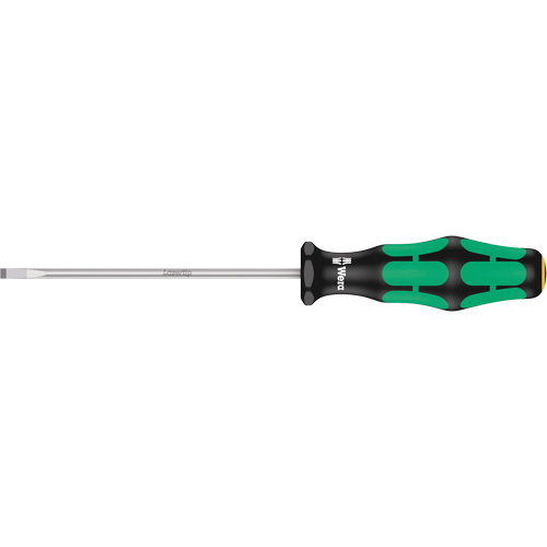 Tournevis pour vis &agrave; fente, Tige de 3,5 mm, Ronde, 7-1/8" lo, Prise en Plastique Brunswick Fyr & Safety