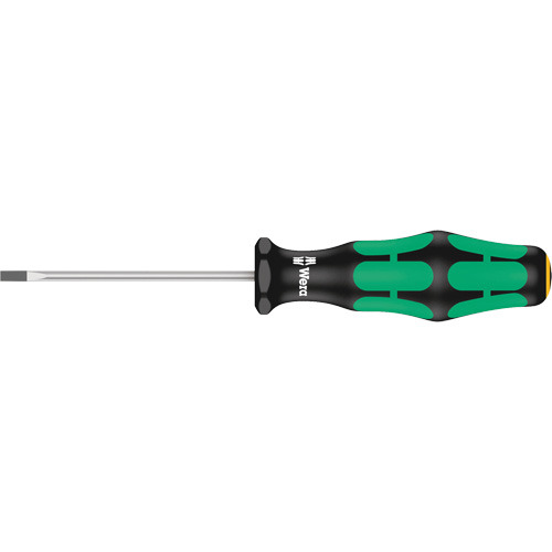 Tournevis pour vis &agrave; fente, Tige de 3/32", Ronde, 5-1/8" lo, Prise en Plastique Brunswick Fyr & Safety