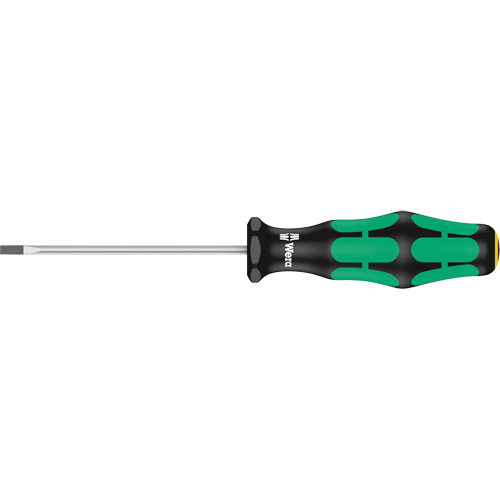 Tournevis pour vis &agrave; fente, Tige de 1/8", Ronde, 6-5/16" lo, Prise en Plastique Brunswick Fyr & Safety