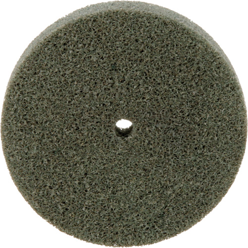 Meule homog&egrave;ne &agrave; faible densit&eacute; de s&eacute;rie 500 Standard Abrasives, 3" x 1/2", Arbre de 1/4", Grain de Moyen, Oxyde d'aluminium Brunswick Fyr & Safety