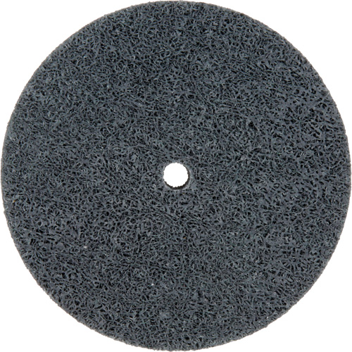 Meule homog&egrave;ne &agrave; faible densit&eacute; de s&eacute;rie 500 Standard Abrasives, 3" x 1/2", Arbre de 1/4", Grain de Fin, Carbure de silicium Brunswick Fyr & Safety