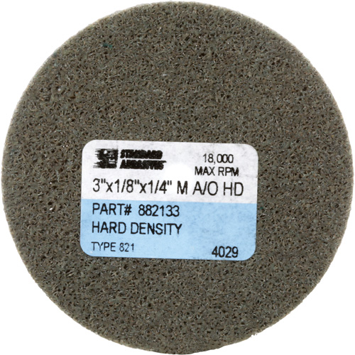 Disque unitaris&eacute; Standard Abrasives, 3" x 1/8", Arbre de 1/4", Grain de Moyen, Oxyde d'aluminium Brunswick Fyr & Safety