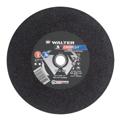 Chopcut Chop Saw Cut-Off Wheel, 12" x 3/32", 1" Arbor, Type 1, Aluminum Oxide, 5200 RPM Brunswick Fyr & Safety