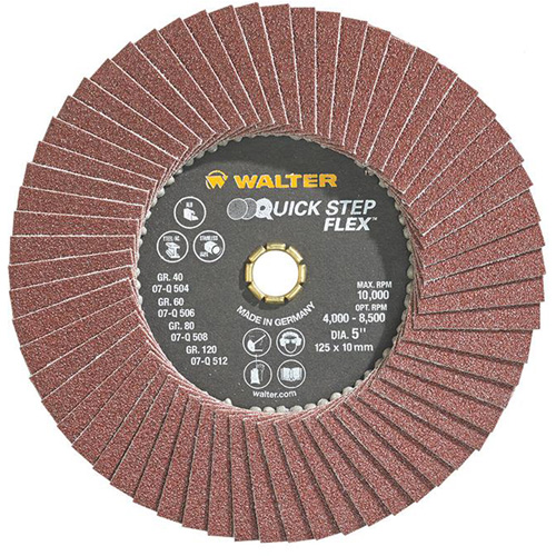 QUICK-STEP FLEX, 5" x Type 29, 80 Grit, Aluminum Oxide Brunswick Fyr & Safety