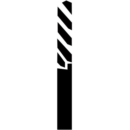 Through-Hole Carbide Tipped Drill, 1/4" Diameter Brunswick Fyr & Safety