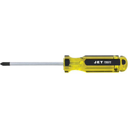 Phillips Jumbo Handle Screwdriver, #2, 4" L, Plastic/Steel/Aluminium/Wood/Cushion Grip/Magnetic/ESD-Safe Handle Brunswick Fyr & Safety